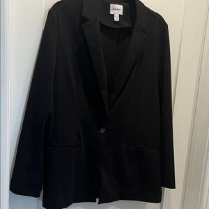 Nine West Black Single-Button Soft Blazer